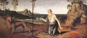 Giovanni di Pietro called lo Spagna Jerome in the Desert (mk05) oil painting